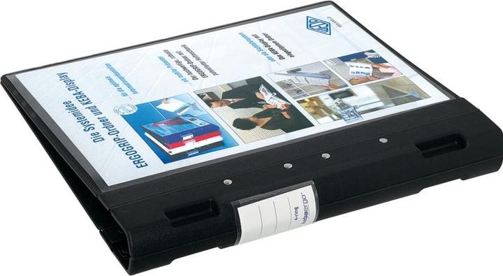 Actual product image Wedo ERGOGRIP presentation folder, 38 mm, black Front cover & back cover: black, DIN A4, filling height (A4, 38 mm, 1 pcs.)