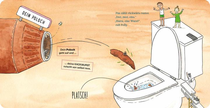 Produktbild Die kleine Kackwurstfabrik (Pappausgabe) (Deutsch, Tjarko van der Pol, Marja Baseler, Meike Blatnik, Annemarie van den Brink, 2025)