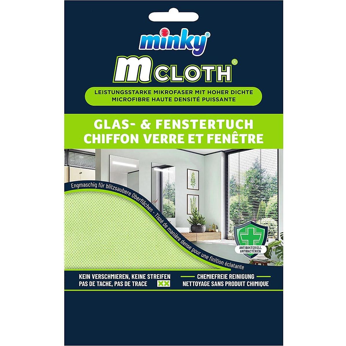 Thumbnail - 9x Mikrofaser Glas-u Fenstertuch, Reinigungsutensil, Grün