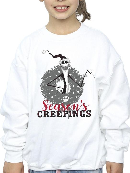 Produktbild Disney The Nightmare Before Christmas Seasons Creepings Wreath Sweatshirt Mädchen (140, 146)
