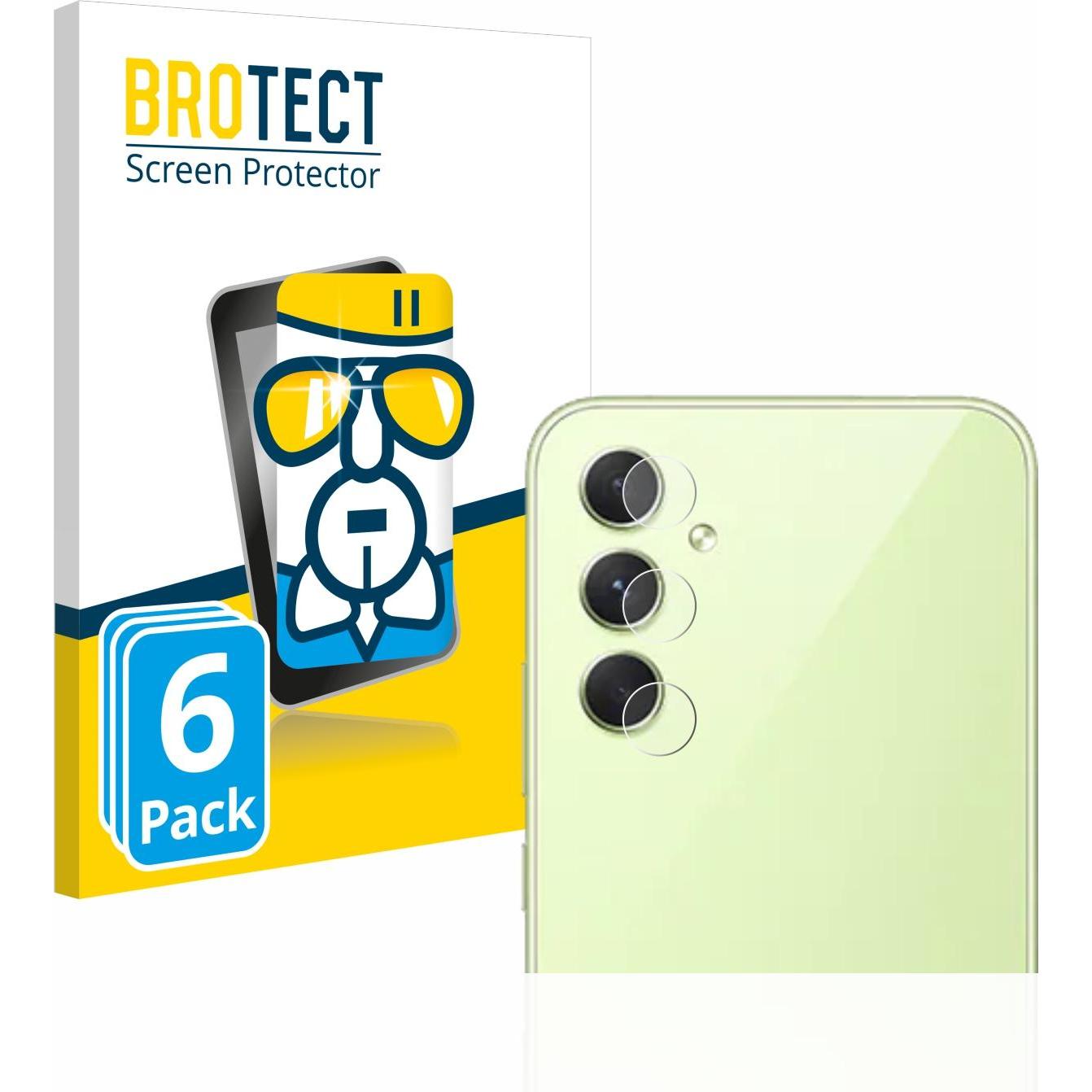 BROTECT AirGlass Panzerglasfolie (6 Stück, Samsung Galaxy A54 5G), Smartphone Schutzfolie, Transparent