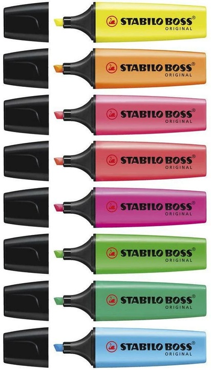 Produktbild STABILO BOSS ORIGINAL Textmarker (Gelb, 5 mm, 10 x)