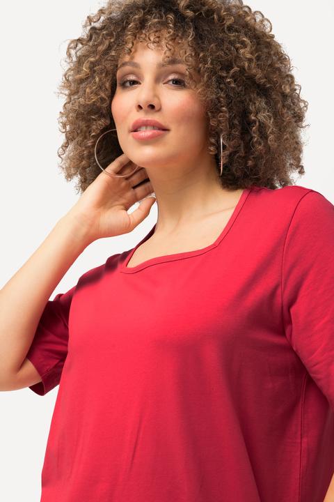 Produktbild Ulla Popken T-Shirt, A-Linie, Carré-Ausschnitt, Halbarm (50, 52)