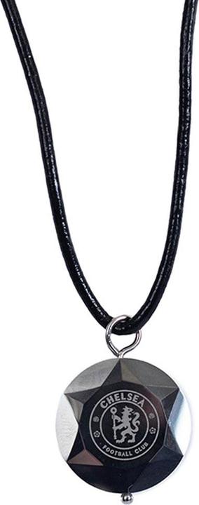 Chelsea FC Lederkordel Halskette mit Anhänger Tungsten (100% synthetisches Material)