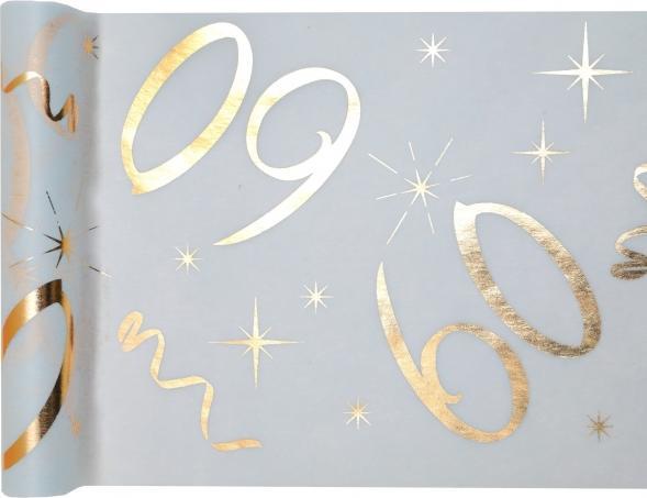 Actual product image Santex Tischläufer 60. Geburtstag (500 x 30 cm)