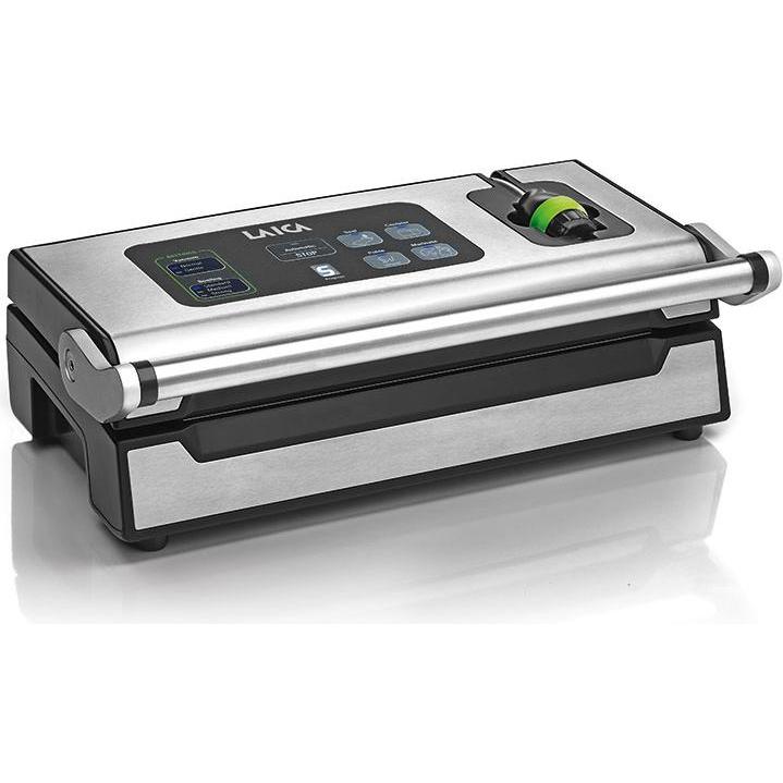 Laica VACUUM MACHINE VT3240 XPRO 22 L/MIN DOUBLE PUMP, Vakuumiergerät, Schwarz, Silber