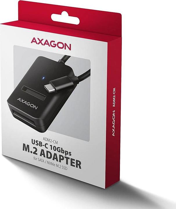 Actual product image Axagon ADM2-CM M.2-Adapter