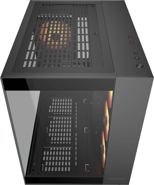 Actual product image Cougar Boitier Moyen Tour ATX FV150 RGB avec panneaux vitrés (Noir) (mATX, Mini-ITX, ATX)