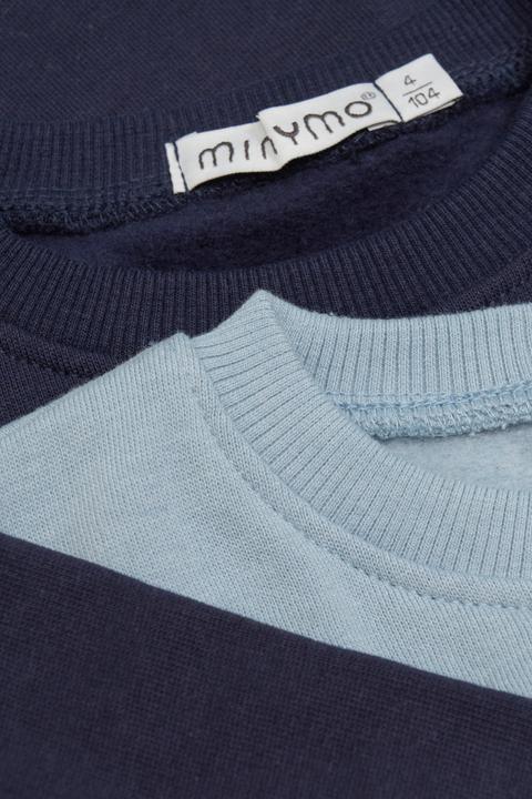 Produktbild Minymo Langarmshirt 2-er Set Dark Navy Gr. 98 (98)