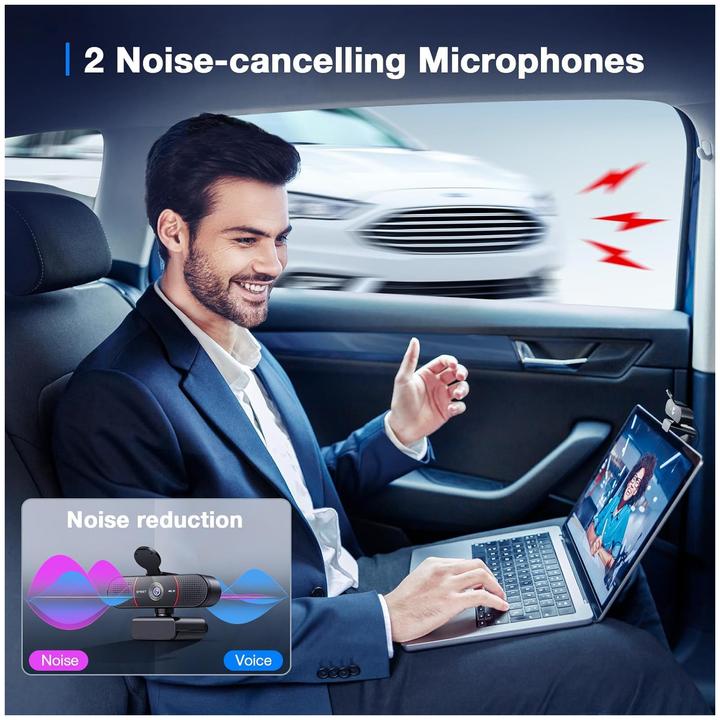 Productafbeelding EMeet SmartCam C960 4K 30fps UHD Webcam με Κάλυμμα και Διπλά Μικρόφωνα για Επαγγελματικές Βιντεοκλήσ