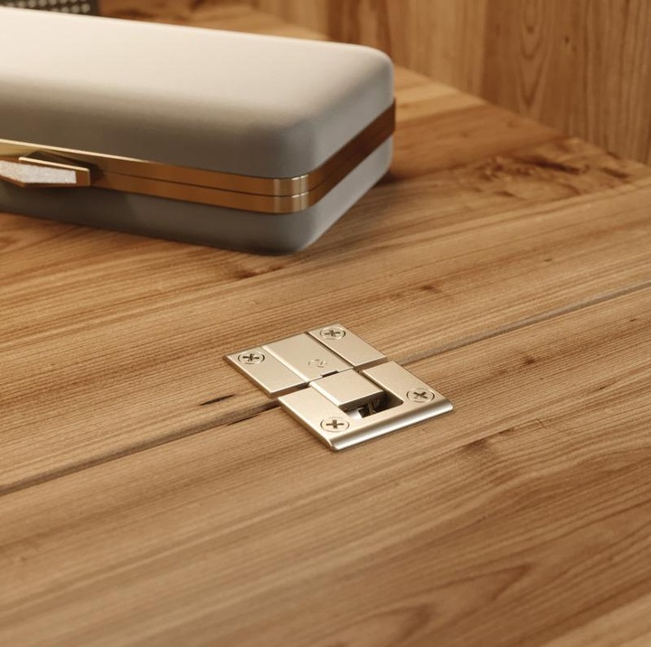 Actual product image Italiana Ferramenta Klappenscharnier Kimana vernickelt