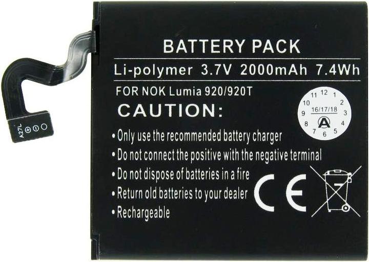 Image du produit Nokia Batterie BP-4GW, Lumia 920 Batterie type BP-4GW