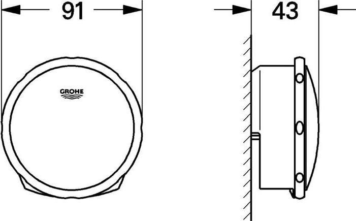 Actual product image Grohe Water/drain/overflow grt. TALENTOFILL ready-to-install set co sun bü