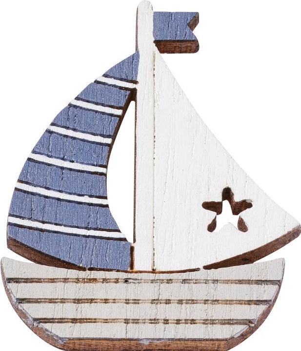 Hobby Fun Scatter parts sailboat "Juist", approx. 4 cm, 4 pieces