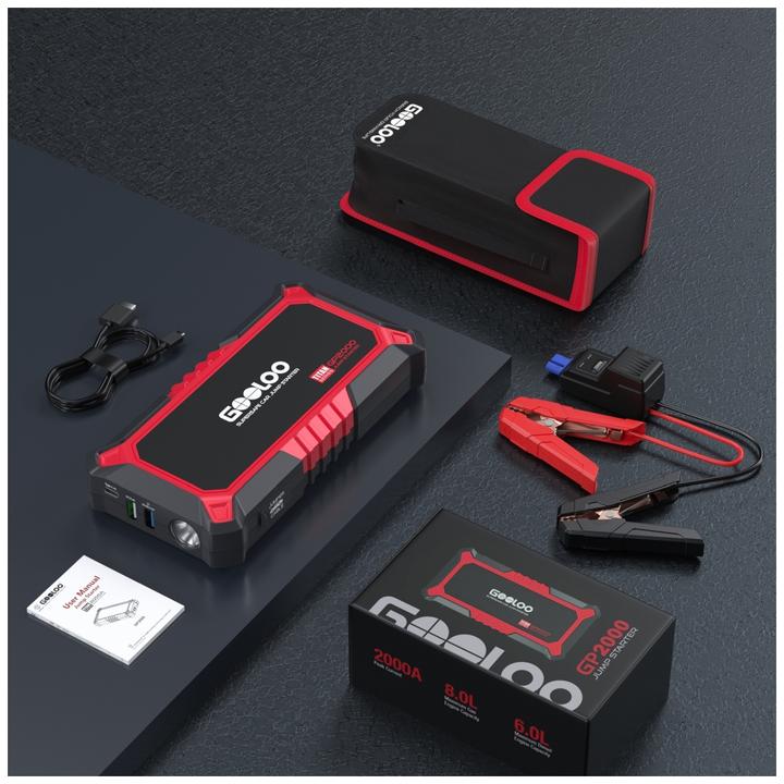 Produktbild Gooloo GP2000 Jump-Starter 2000 A Spitzenstrom (2000 A, 10000 mAh)
