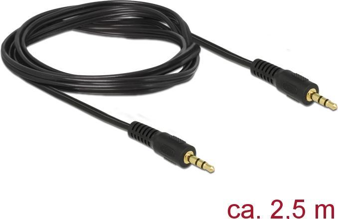 Image du produit Delock jack 3,5mm 3 broches (2.50 m, Jack 3,5 mm (AUX))