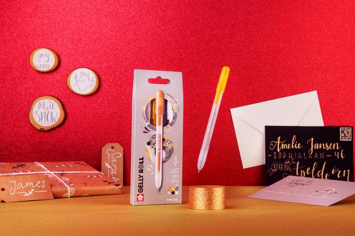 Immagine prodotto Sakura Roller Gelly Clicker (argento chiaro, Argento scuro, Bianco, Nero, Oro, Rame, 6x)