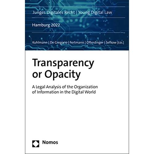 Transparency or Opacity, Fachbücher von Anton Sefkow, Martin Fertmann, Hannah Ofterdinger, Fabrizio De Gregorio, Simone ...