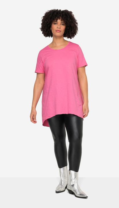 Image du produit Angel of Style T-shirt long à col rond, manches courtes et ourlet arrondi (50)