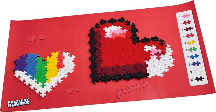 Actual product image Plus-Plus Creative building blocks puzzle heart (250 pieces)