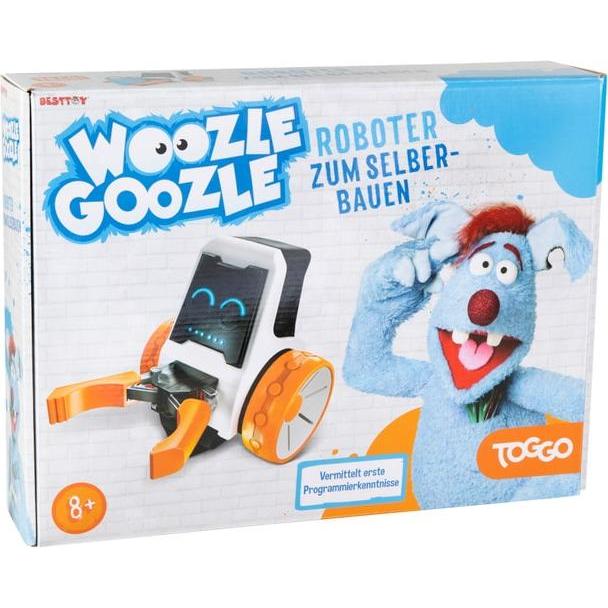 Besttoy Woozle Goozle - Roboter zum Selberbauen - Experimentierbaukasten, Robotik Kit, Weiss, Orange, Schwarz, Blau