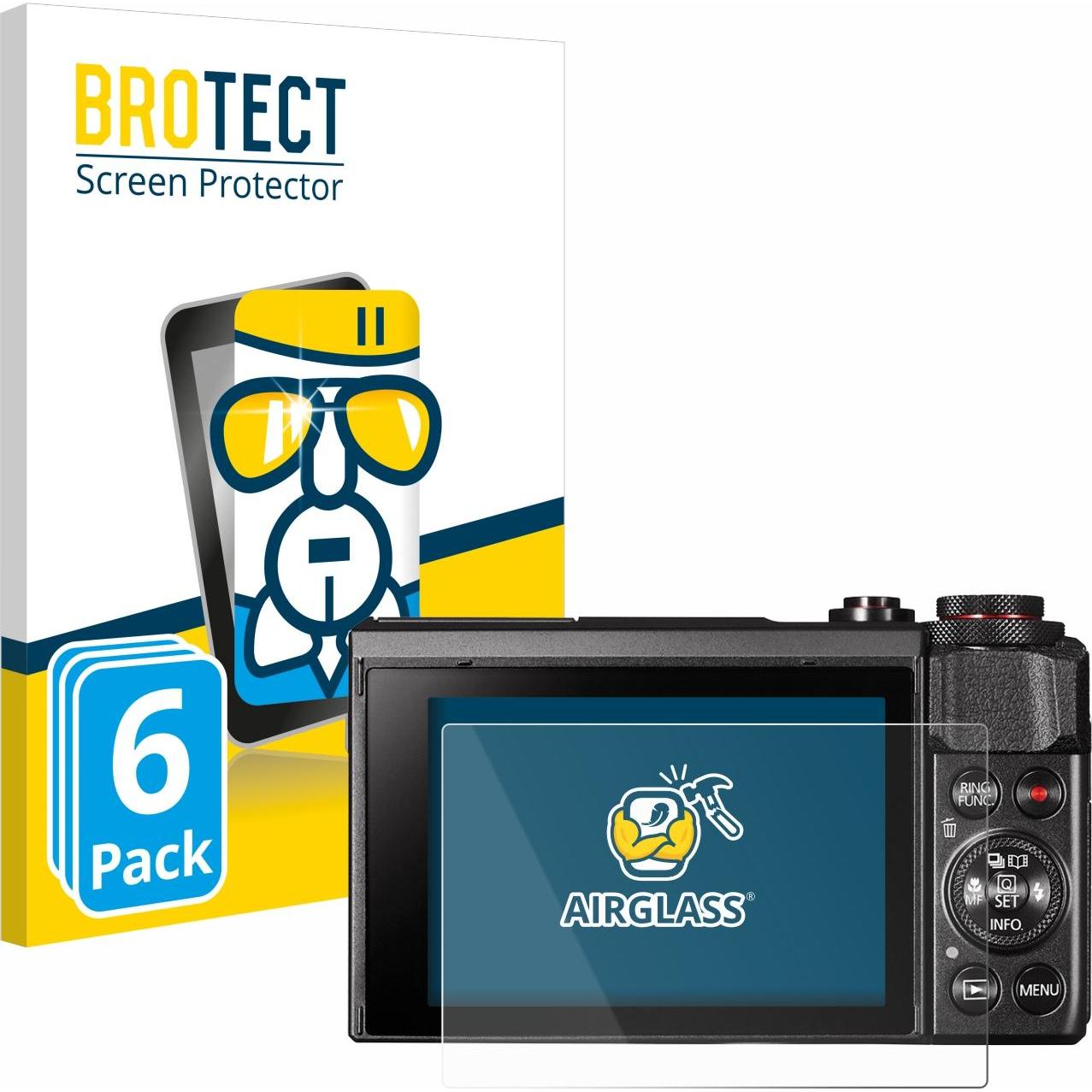 BROTECT Schutzglas Schutzfolie Glas Folie Displayschutz klar (Displayschutz, PowerShot G7 X Mark II), Kameraschutz, Tran...