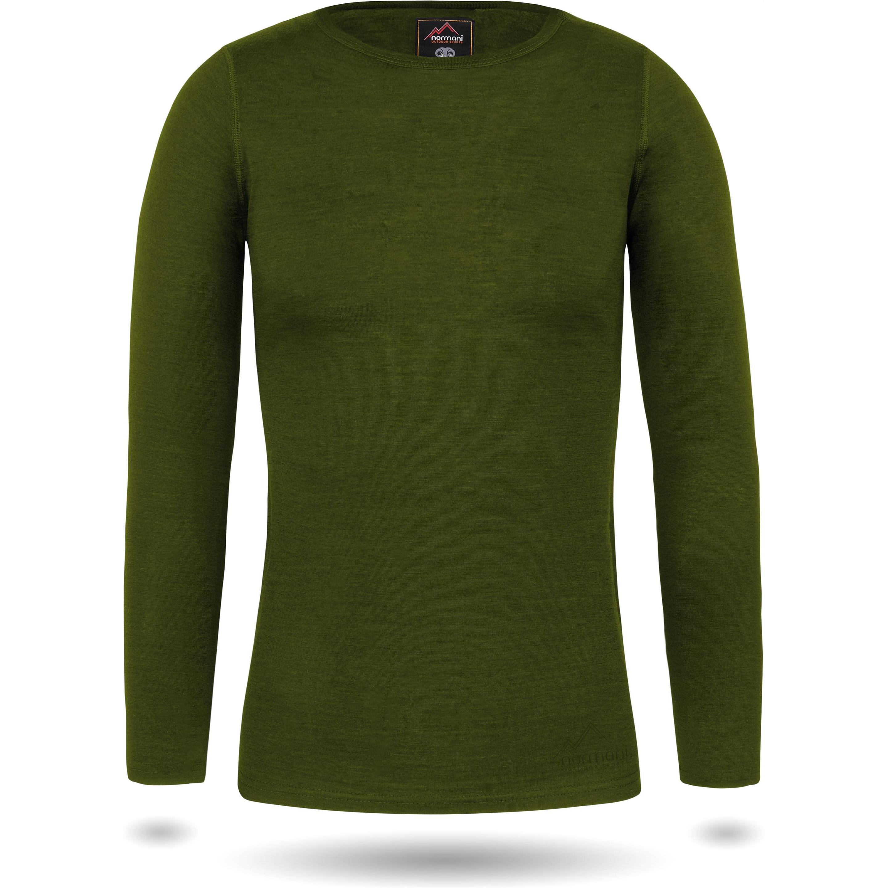 Normani, Damen, Funktionsshirt, Damen Merino Langarm-Shirt Mandurah (XS), Grün, XS