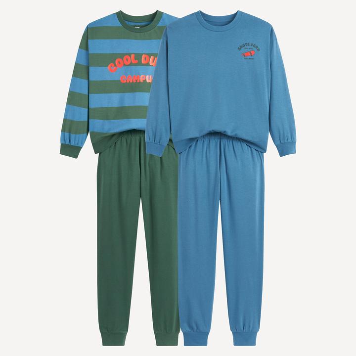 Produktbild La Redoute Collections 2er-Set Pyjamas aus Baumwolljersey (152)