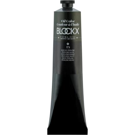 BlockX, Künstlerfarbe + Bastelfarbe, Extrafeine Ölfarbe (Perylenschwarz, 200 ml)