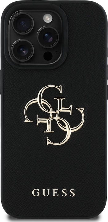 Produktbild Guess Hardcase PU Grained Big 4G and Classic Logo Case for iPhone 16 Pro Max 6,9" Black (Apple iPhone 16 Pro Max)