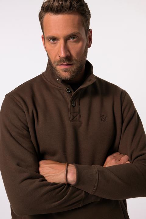 Image du produit JP1880 Sweat-shirt camionneur JP 1880, col montant et patte de boutonnage - jusqu'au 8 XL (8XL)