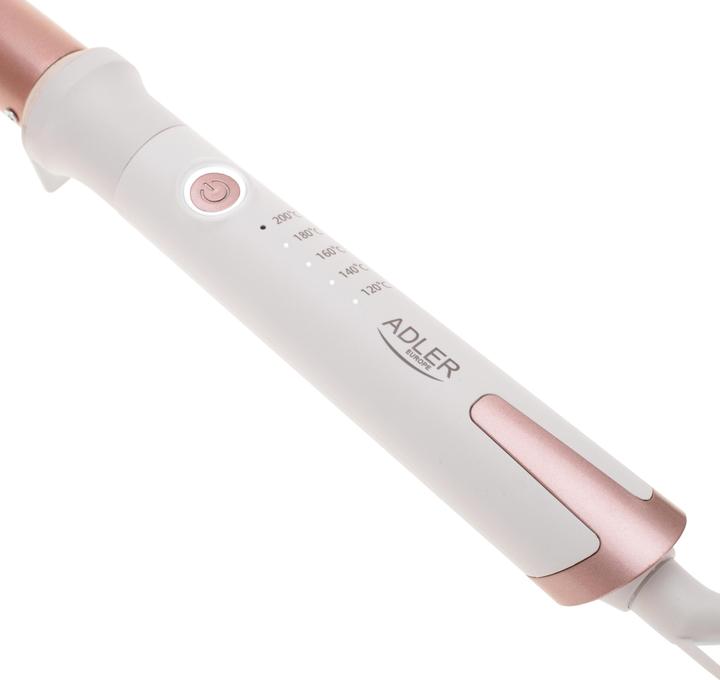 Actual product image Adler AD 2119 Conical curling iron, White/Pink