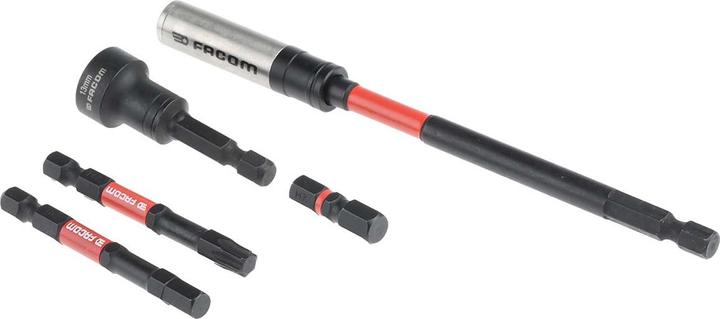 Produktbild Facom Sechskant, Phillips, Pozidriv, Torx Bitsatz schlagfest, 50teilig, Länge 25 mm, 63 mm