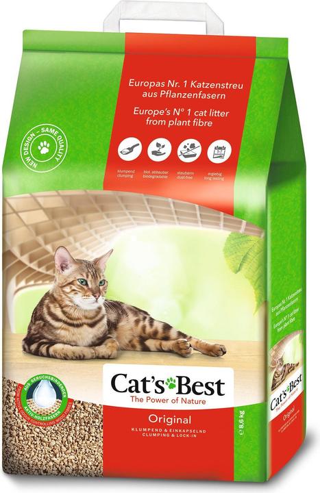 Cat's Best Lettiera per gatti originale 20L (Raggruppamento, 8.60 kg)