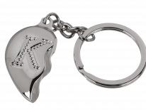 Actual product image Ootb Metal keychain, Broken Heart