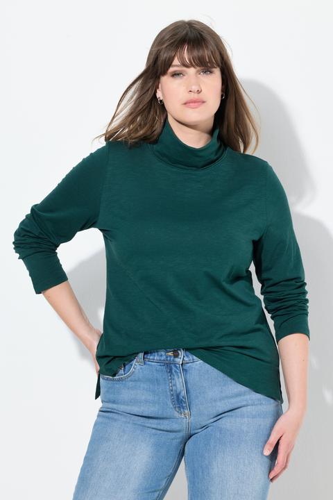 Produktbild Ulla Popken Shirt, Rollkragen, Slim, Langarm (54)
