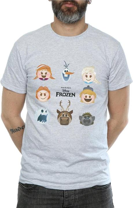 Actual product image Disney Mens Frozen Heads T-Shirt (3XL)
