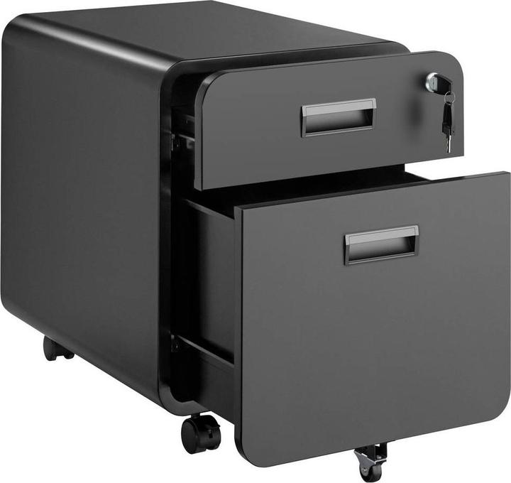 Produktbild SpeaKa Professional Rollcontainer SP-MFC-001 Schwarz (matt) (B x H x T) 394 x 5 (39.40 x 49.70 x 50 cm)