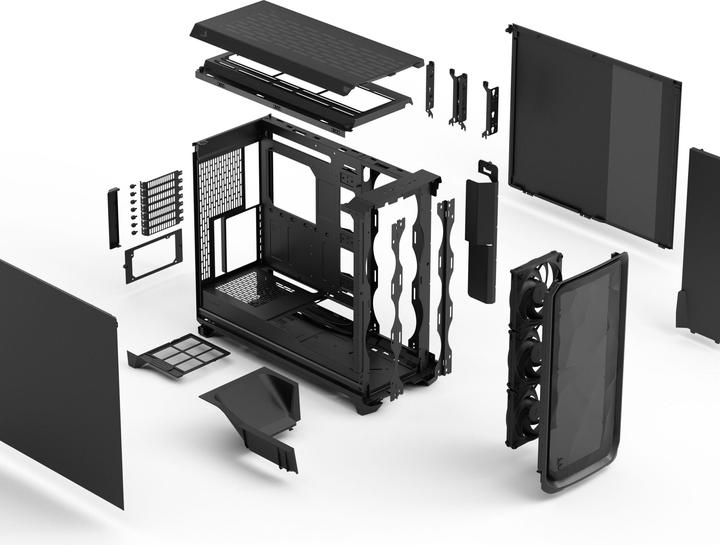 Actual product image Fractal Meshify 3 XL Solid Black (ITX, EE-ATX, E-ATX, SSI EEB, SSI CEB, ATX, mATX)