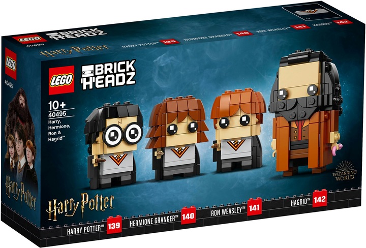 Immagine prodotto LEGO BrickHeadz - Harry, Hermione, Ron e Hagrid (40495, LEGO Brickheadz, Set LEGO rari)