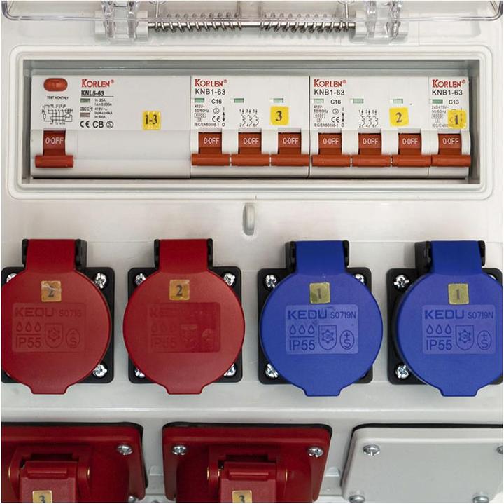 Image du produit Ekström Distribution d'électricité sur les chantiers (2 x, Type 13, Type 25)