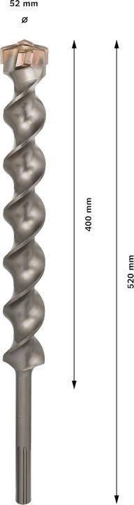 Produktbild Bosch Professional Zubehör Hammerbohrer SDS max-7, 52 x 400 x 520 mm (52 mm)