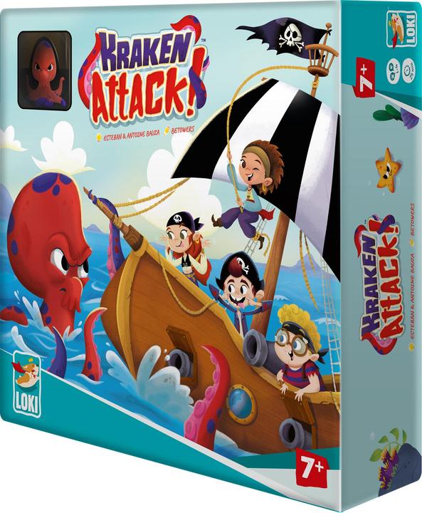 Produktbild Loki Kids 516870 - Kraken Attack!, Brettspiel, für 1-4 Spieler, ab 7 Jahren (Englisch, 1 - 4 Spieler)