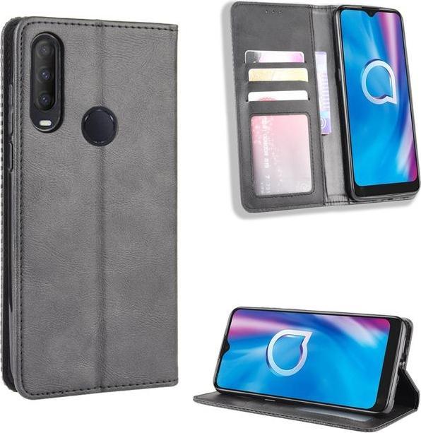 Actual product image MU Classic Retro Leather Bookcover Series (1S (2020), Alcatel 3X (2020))