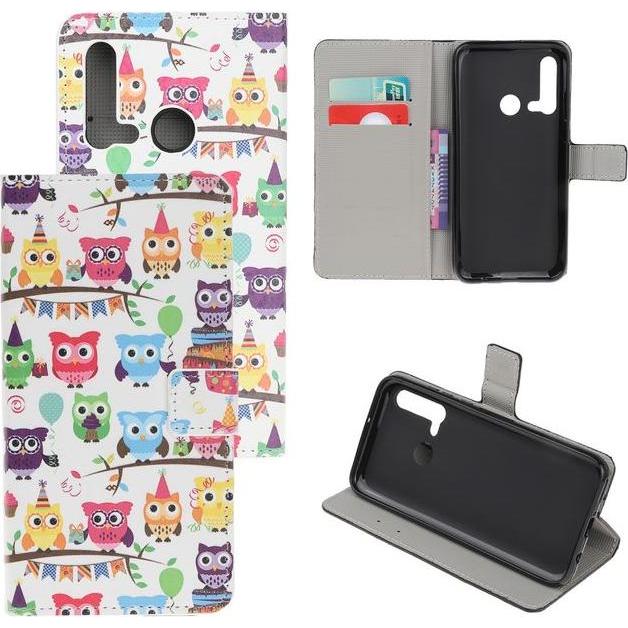 Thumbnail - MU Style Leder Bookcover Image Series (Huawei P20 Lite (2019)), Smartphone Hülle, Mehrfarbig