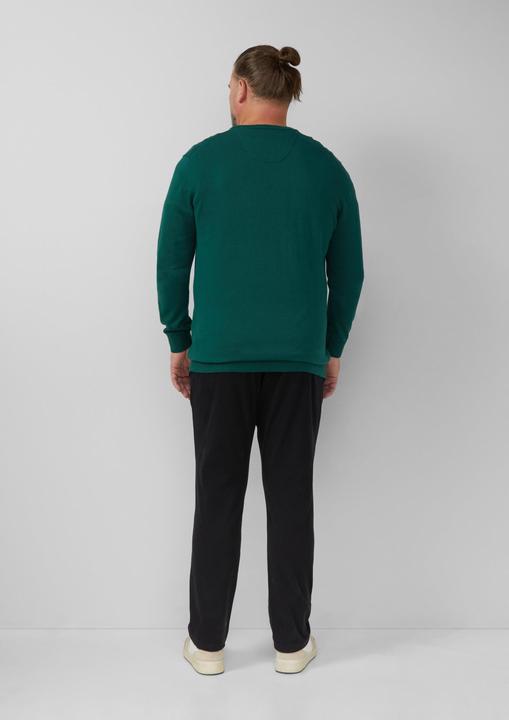 Produktbild S.Oliver Strickpullover Strickpullover mit Logo-Stickerei (4XL)