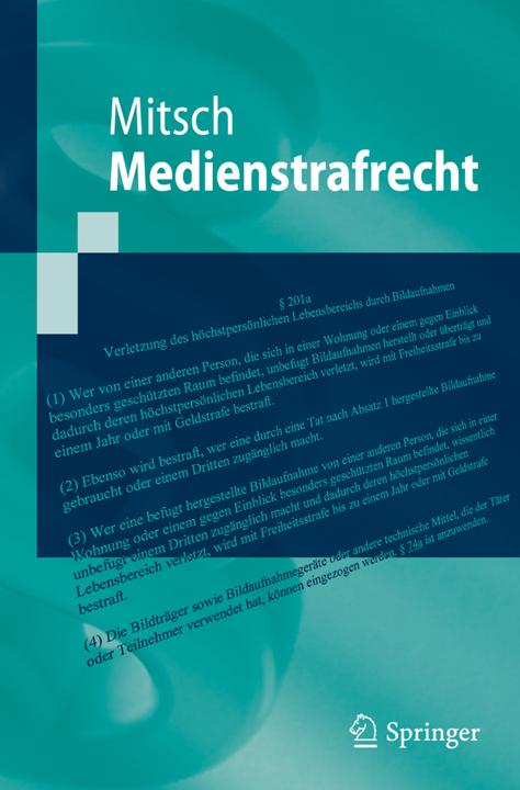 Produktbild Medienstrafrecht (Deutsch, Wolfgang Mitsch, 2012)