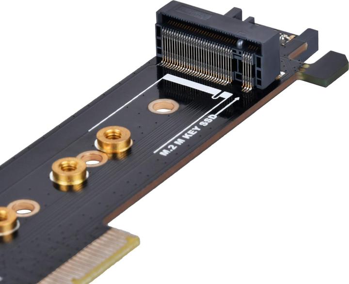 Image du produit Silverstone SST-ECM28 - 1x NVMe + 1x SATA M.2 SSD vers PCI-E x4 1HE carte d'adaptation