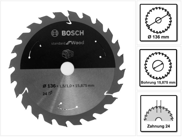 Productafbeelding Bosch Professional Zubehör Cirkelzaagblad voor accuzagen Standaard voor hout