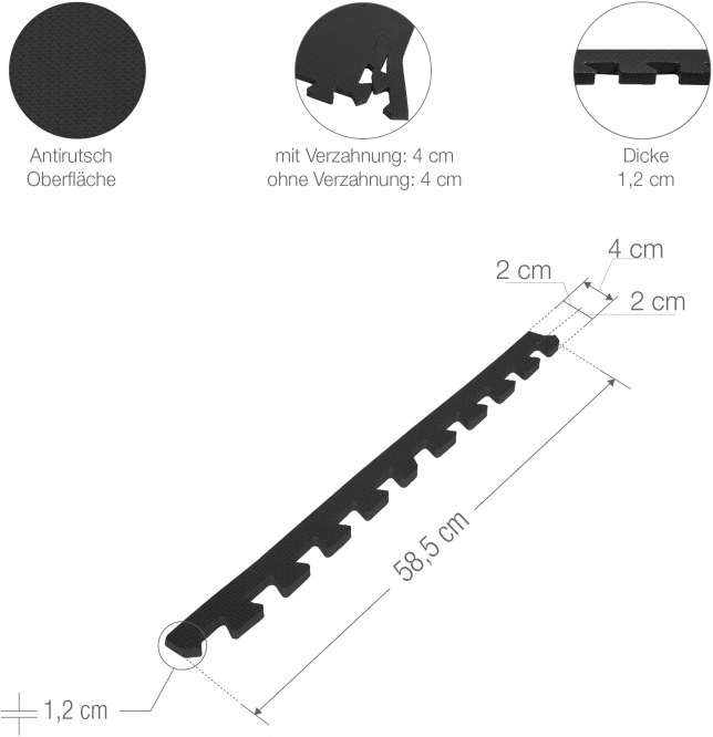 Produktbild Gorilla Sports Bodenschutzmatte Fitness (1.20 cm)